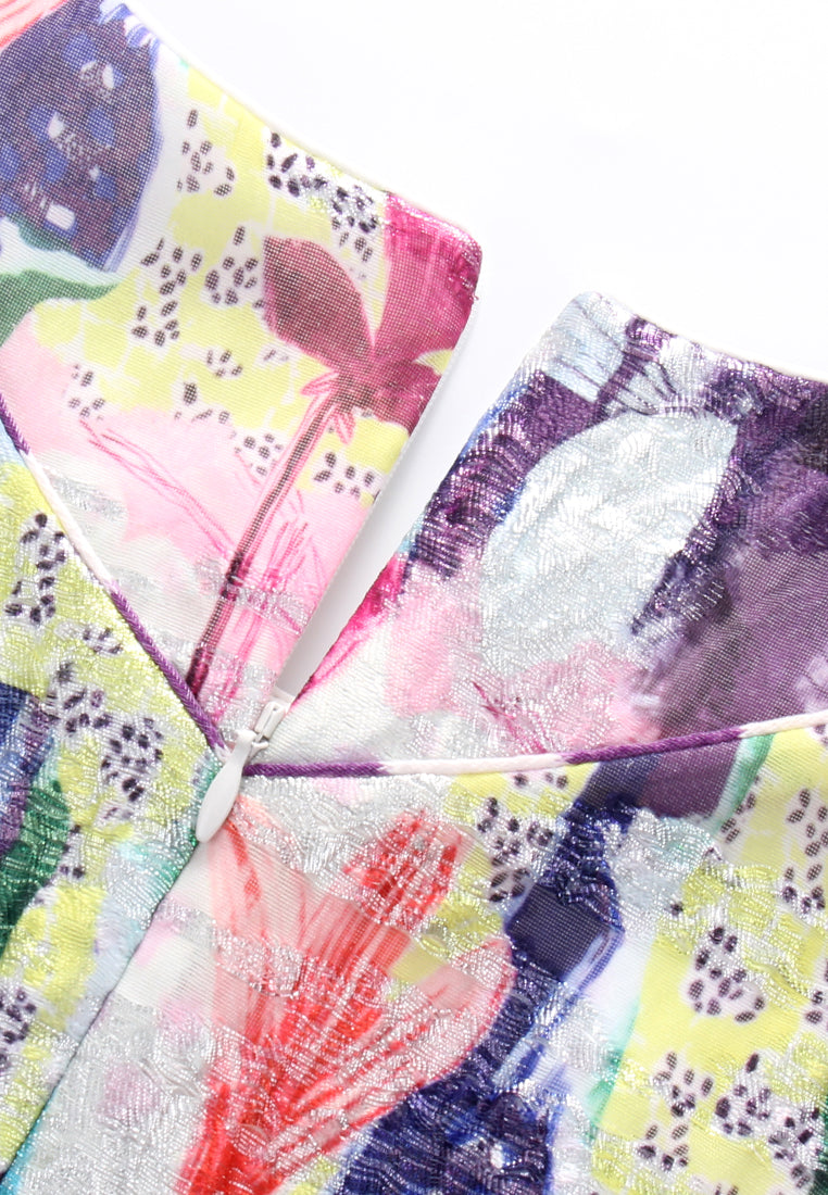 Impressionist Floral Dress