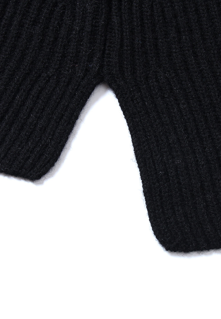 Broderie Fleurie Ribbed Knit Top