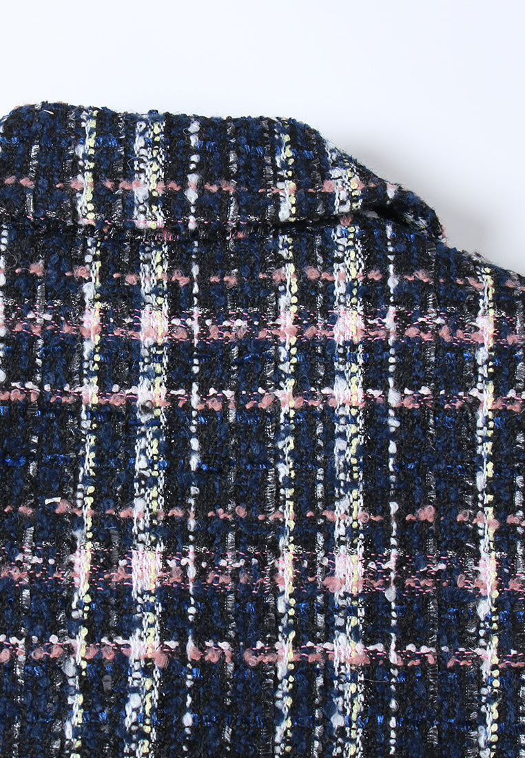 Élan Tweed Double-Breasted Blazer