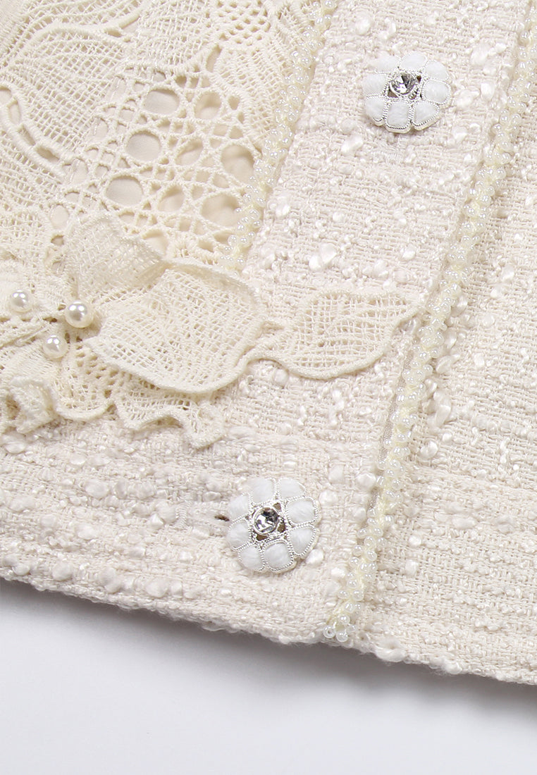 Daisy Lace Applique Jacket