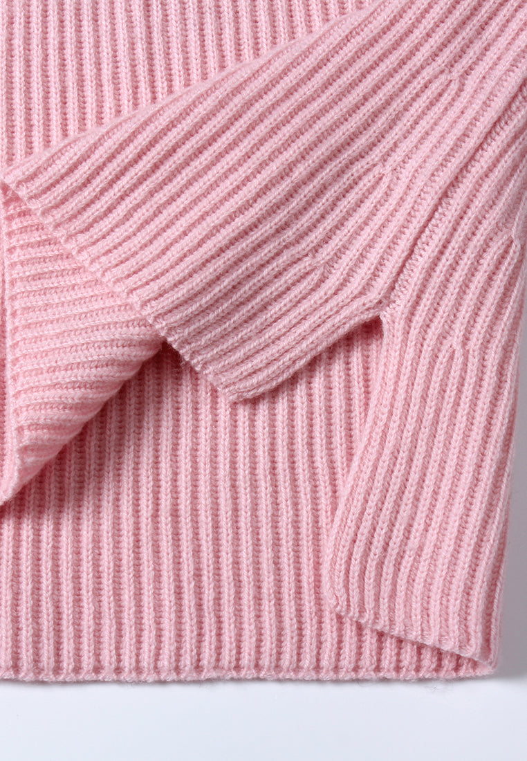 Broderie Fleurie Ribbed Knit Top