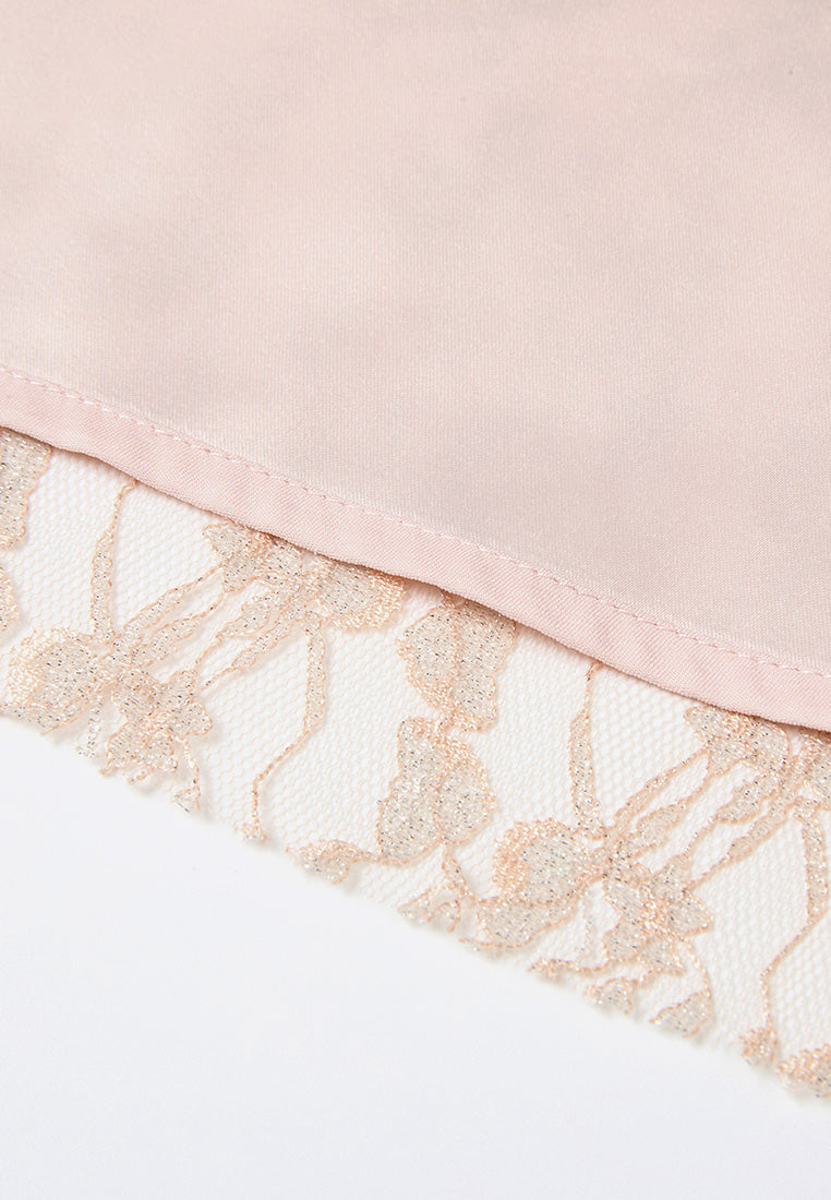 Embellished-trim Lurex Mesh Lace Dress