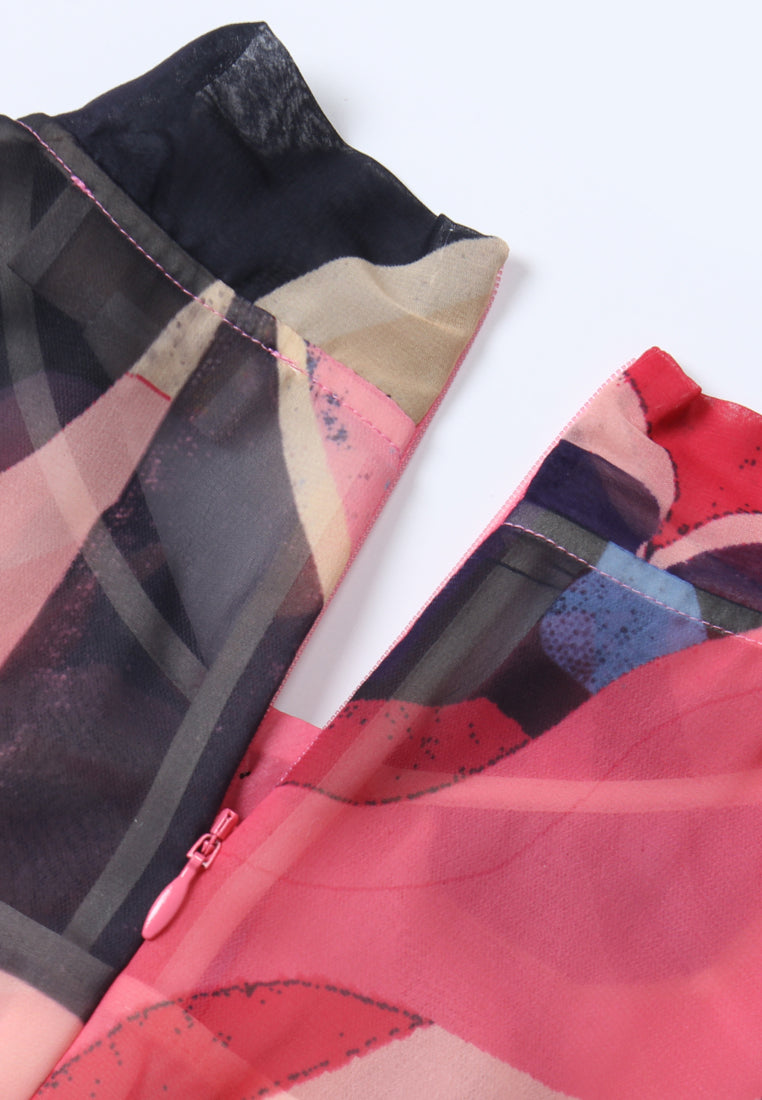 Aurora Flow Midi Dress