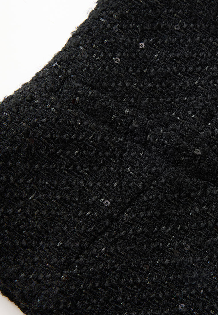 Structured Double-breasted Faux Leather Top