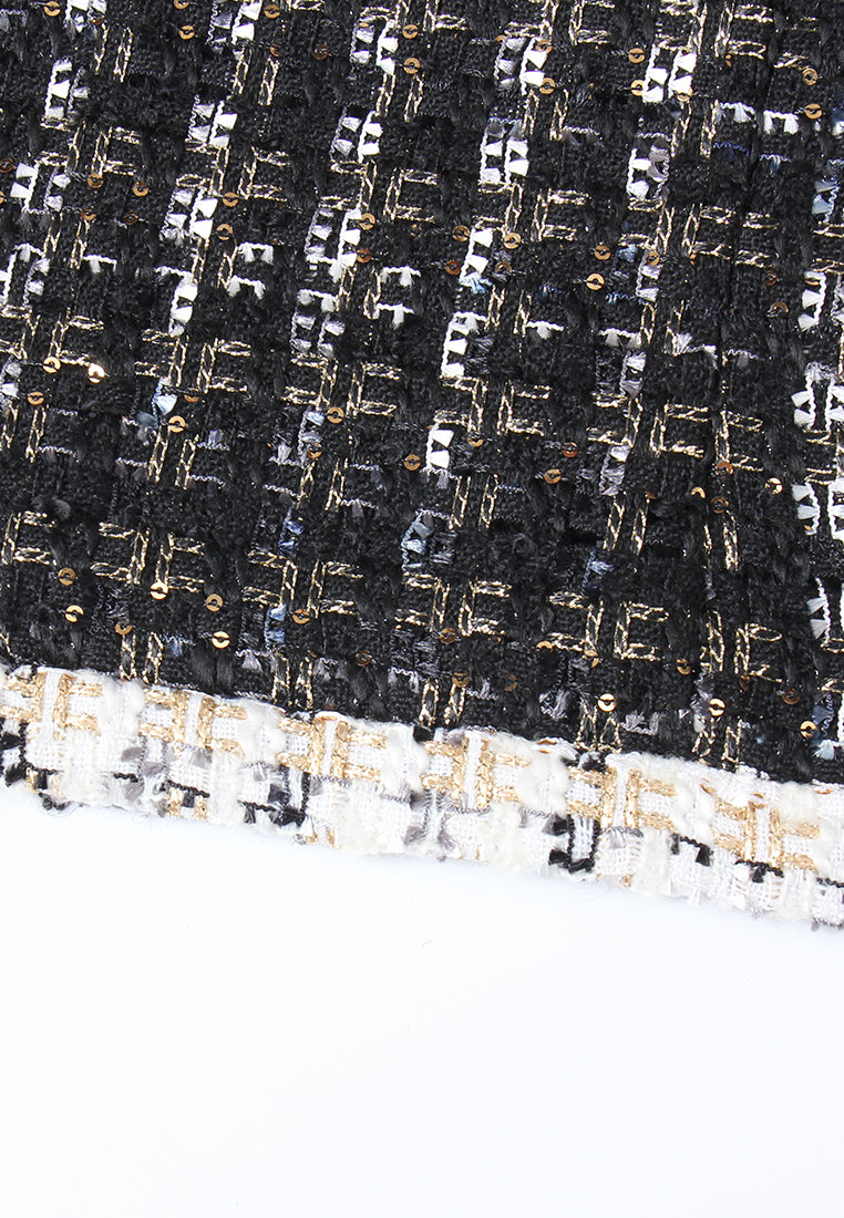 Bijou Bow Trim Tweed Jacket