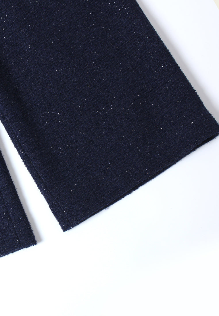 Bleu Profond Wide-Leg Trousers