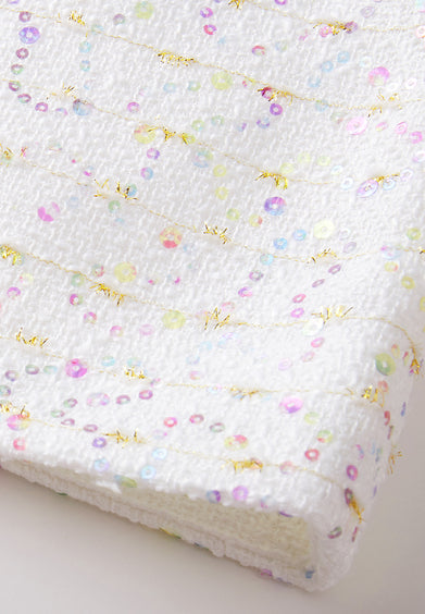 Fantasy Iridescent-detail Tweed Skirt