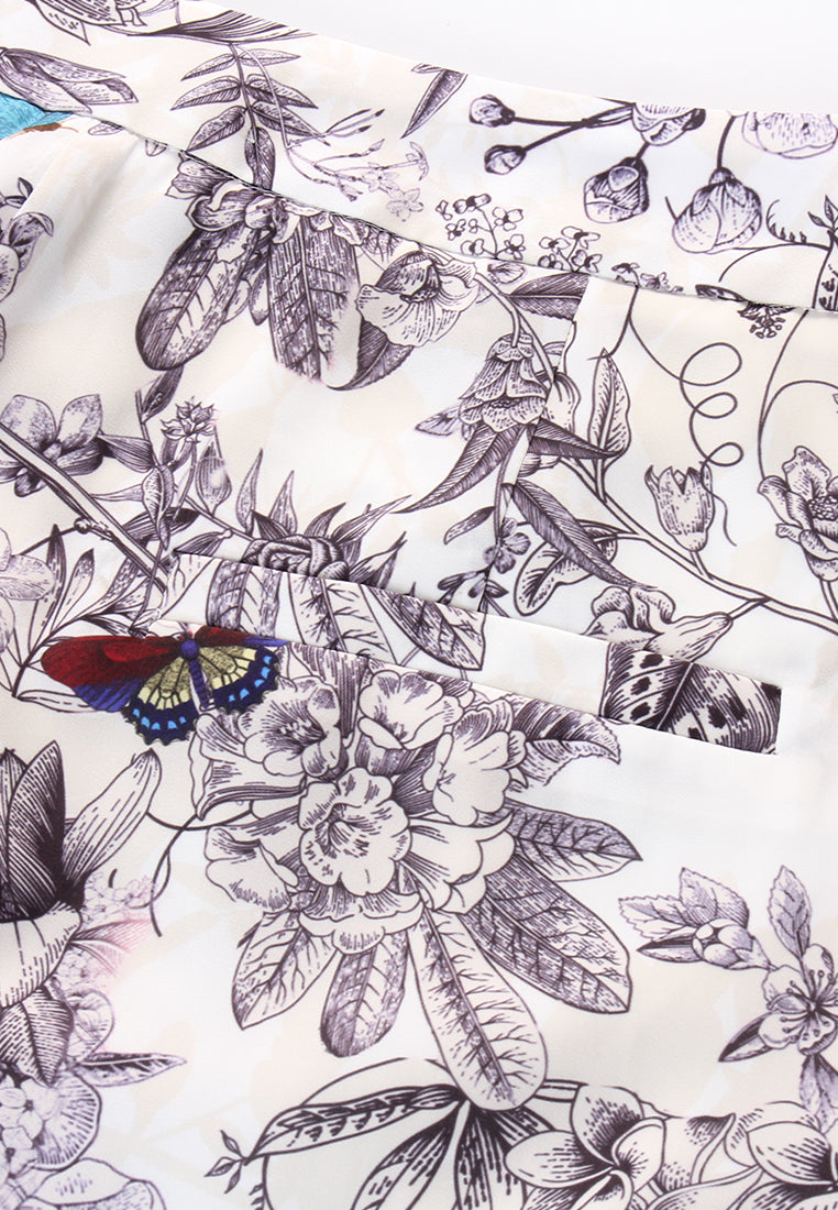 Bluejay Garden Print Pants