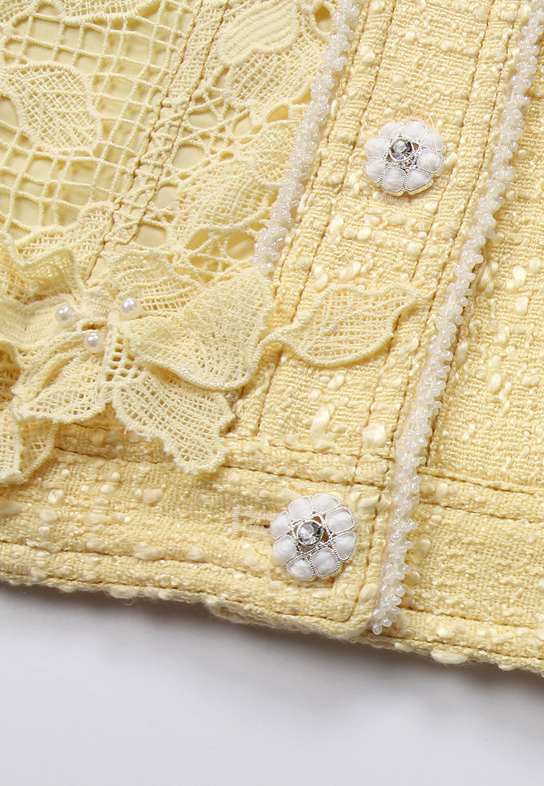 Daisy Lace Applique Jacket