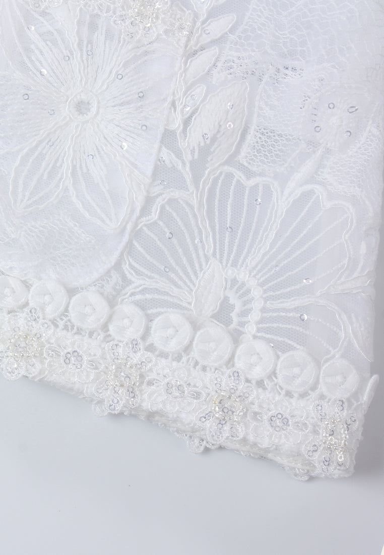 Ivory Dentelle Fleuris Jacket
