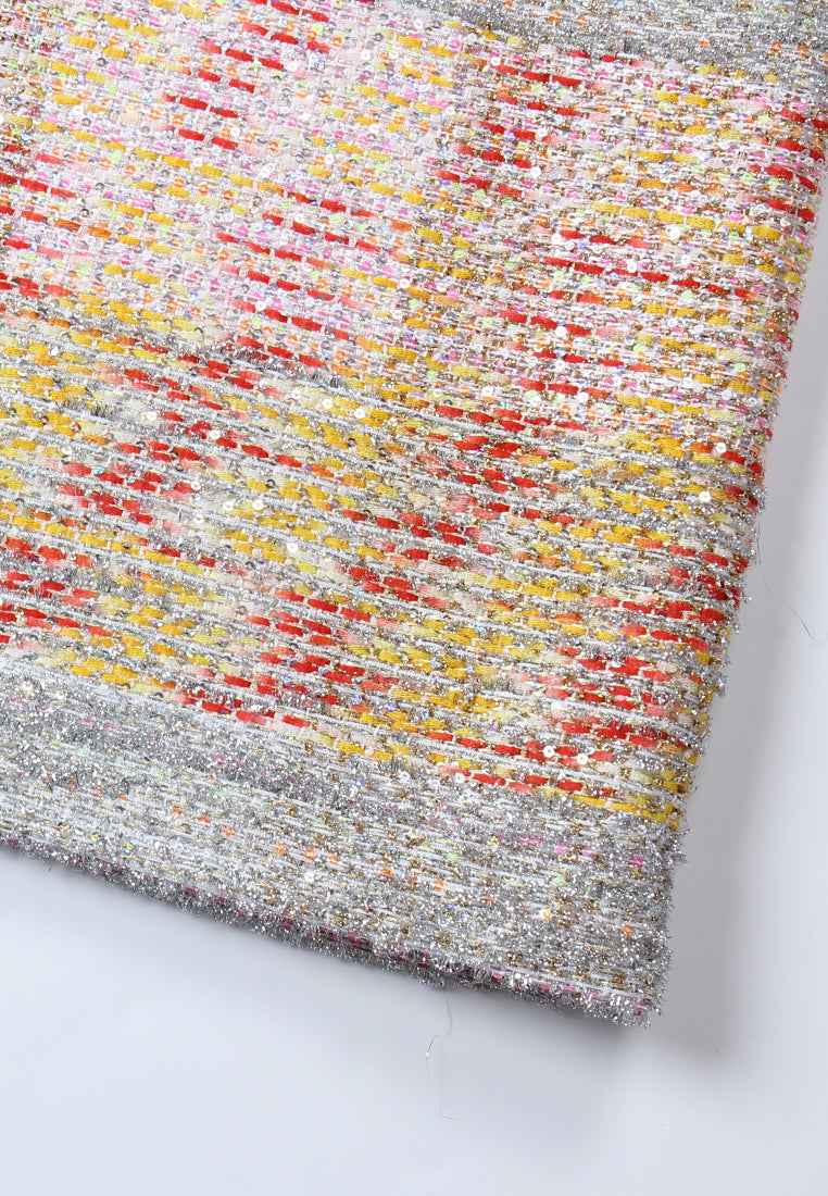 Starlight Stripe Multicoloured Tweed Dress