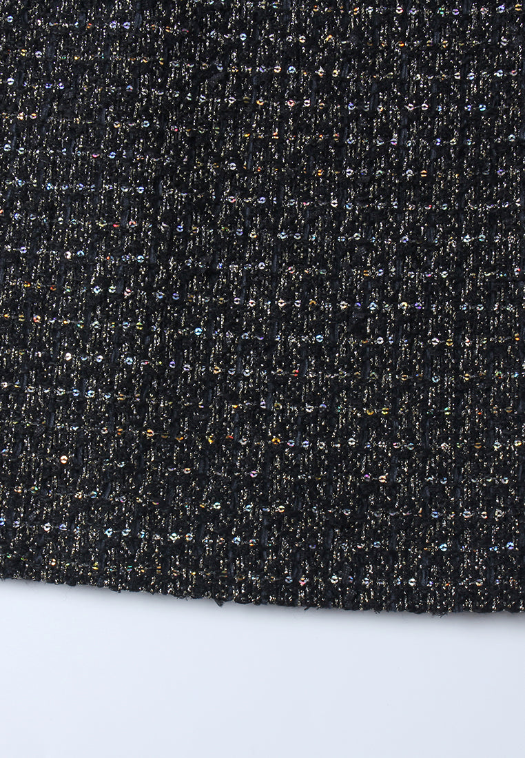 Noir Miroir Tweed Dress