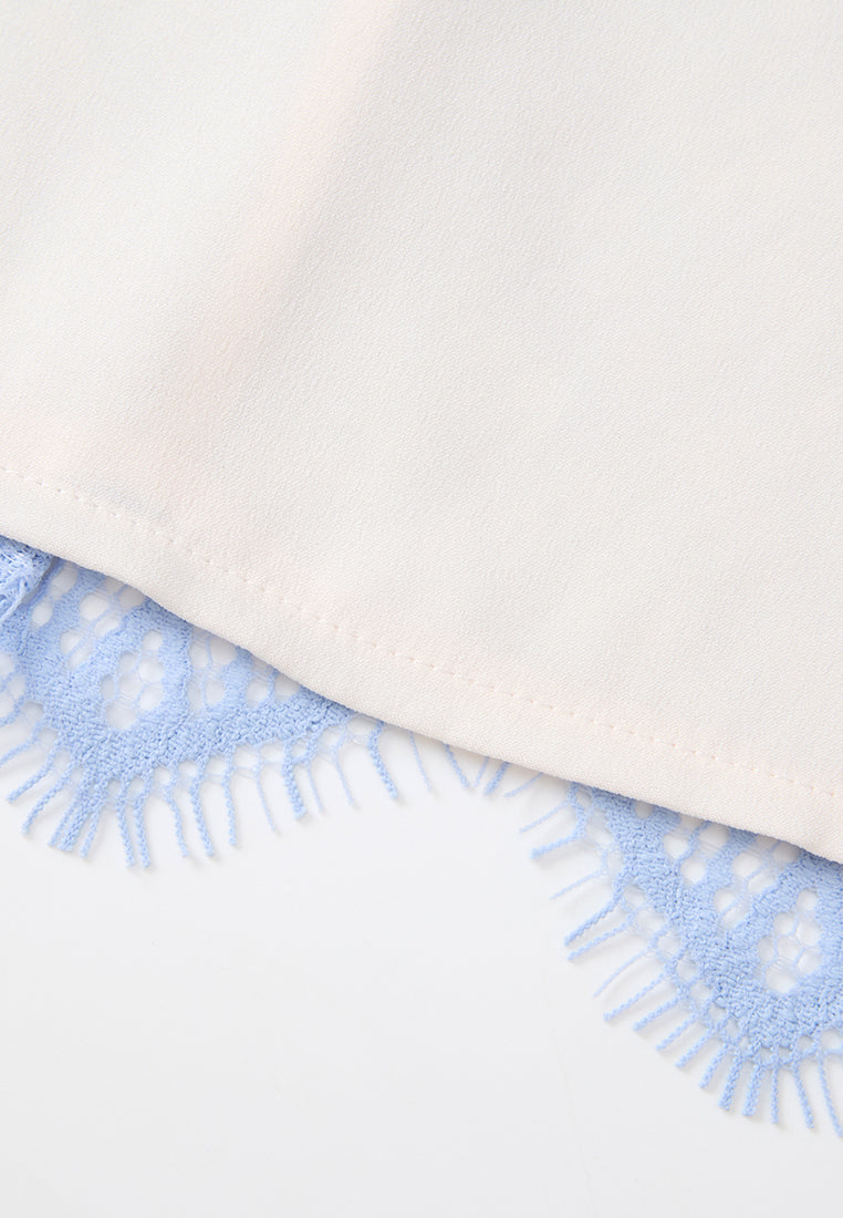 Embellished Butterfly Appliqué Lace Skirt