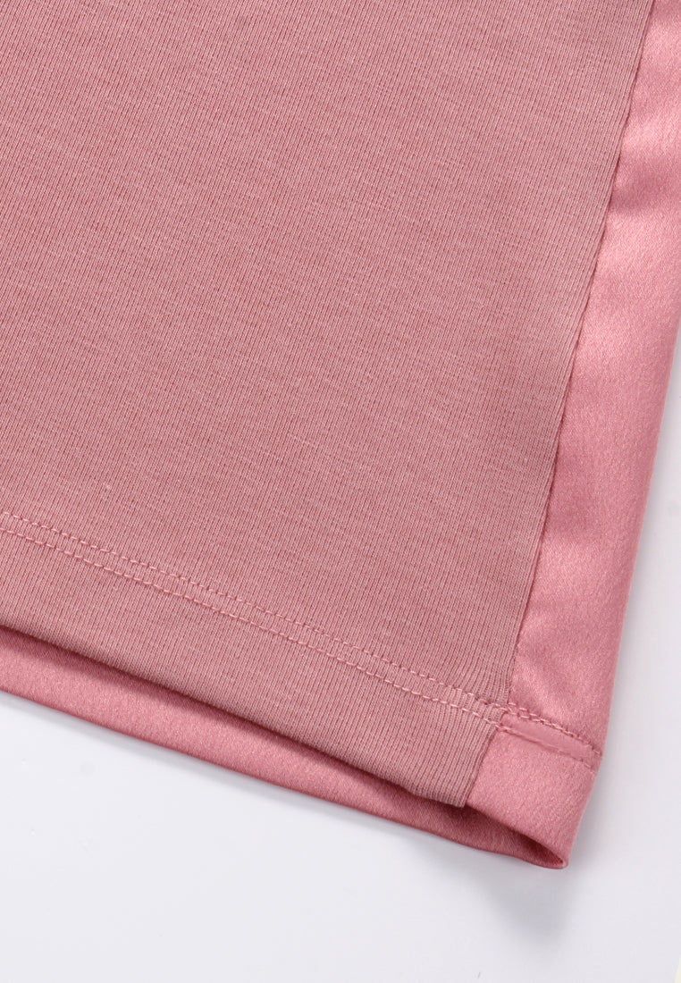 Silk Crepe Satin Embellished Blouse