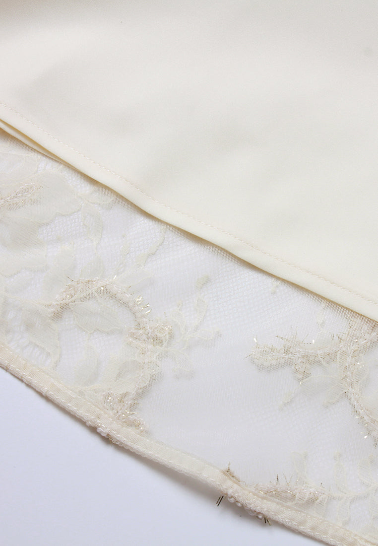 Lurex-Embroidered Lace Shirt