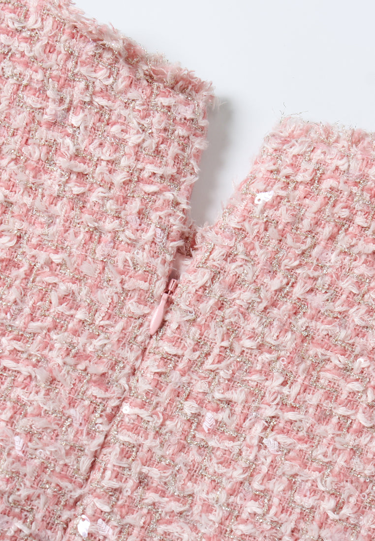 Fleur Pocket Tweed Dress