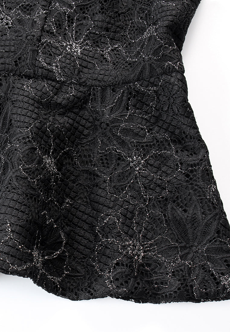 Dentelle Peplum Top