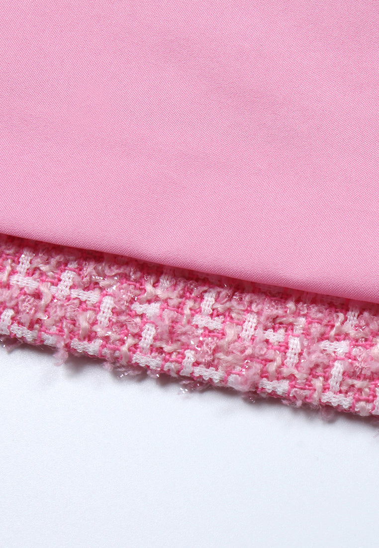 Rose Bloom Tweed Skirt