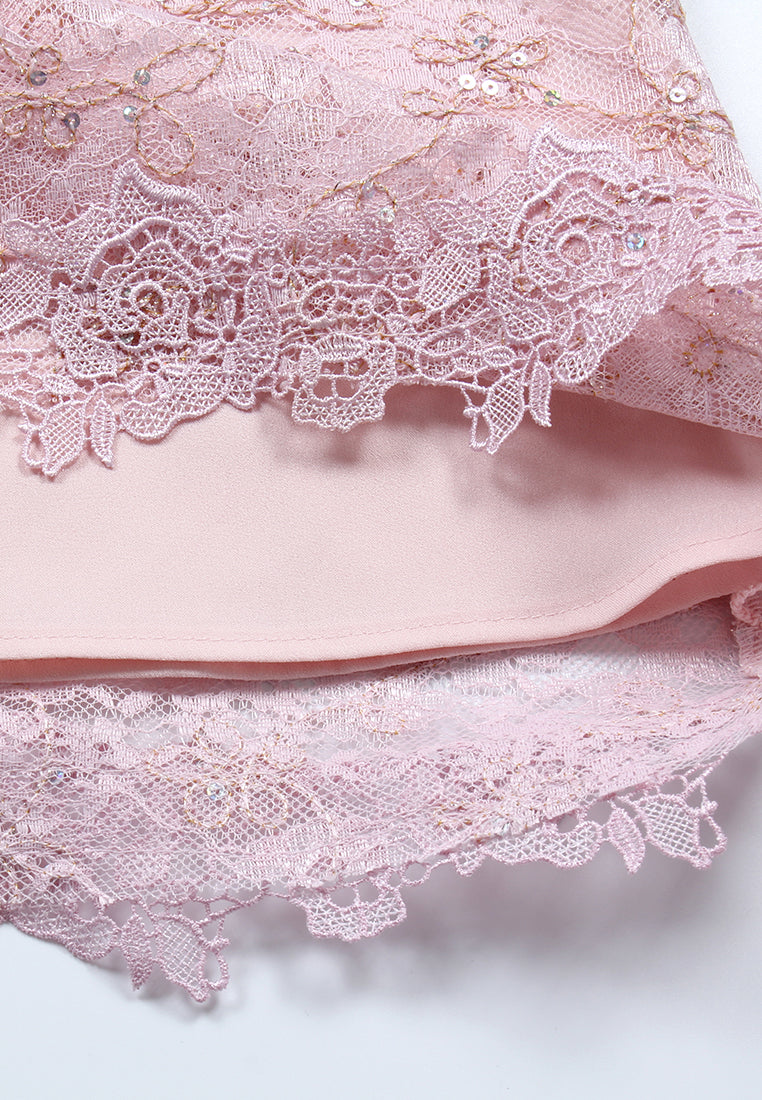 Rose Lace Élegance Skirt