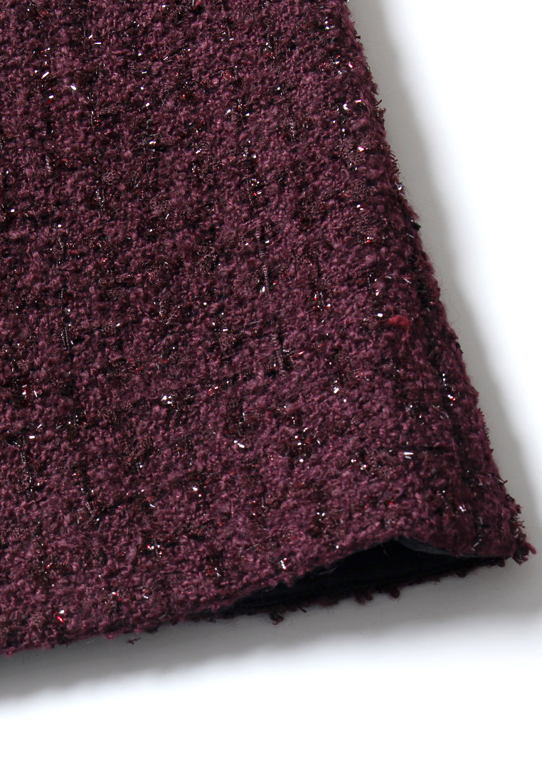 Bordeaux ??clat Wrap Skirt