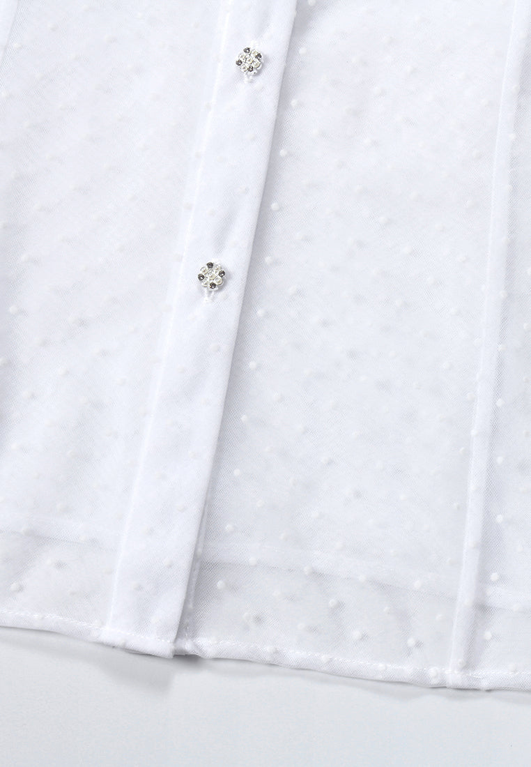 Ornate Ribbon Polka Blouse