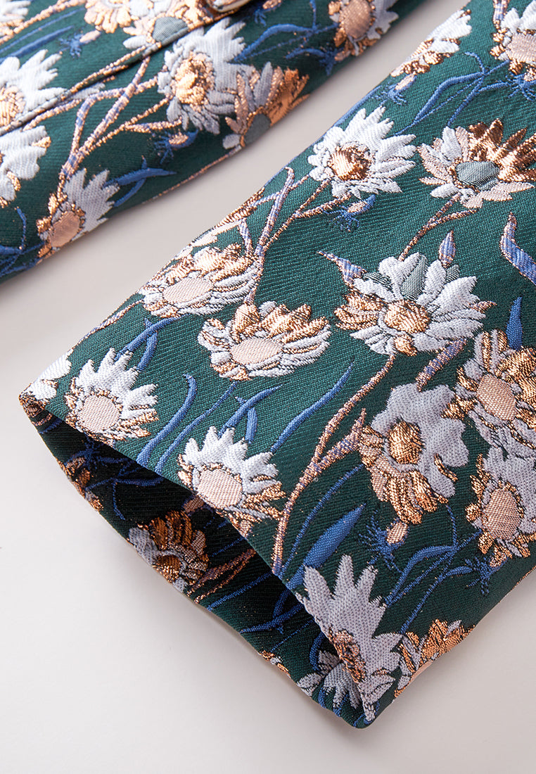 Prestige Floral Pattern Coat