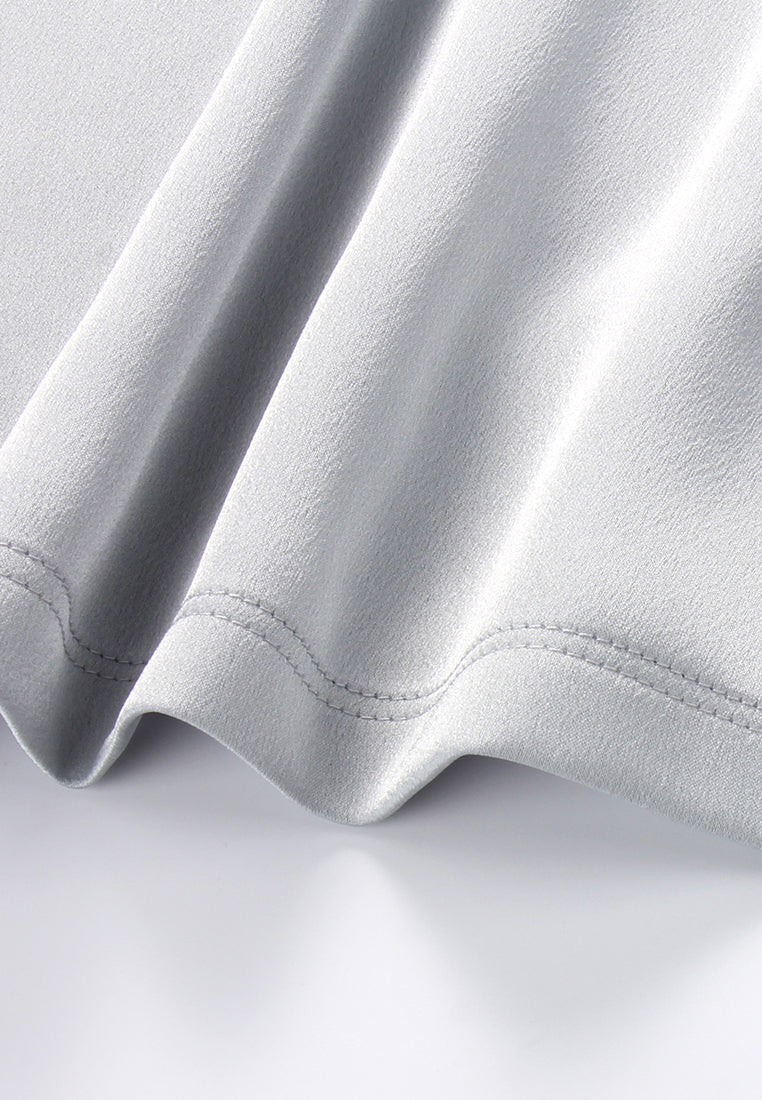 Silk Crepe Satin Embellished Blouse