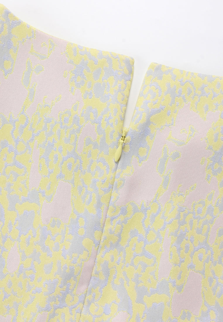 Pastel Abstract Bloom Dress