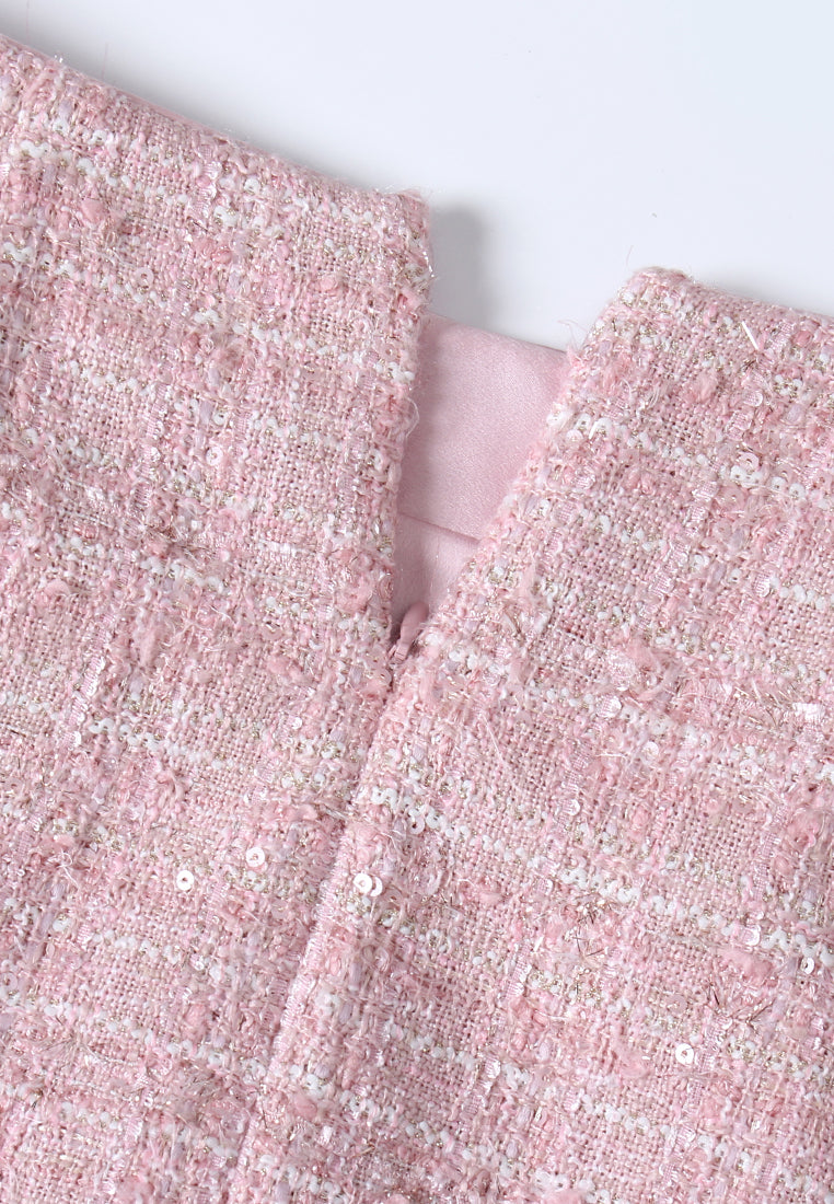 Rose Bijou Tweed Skirt