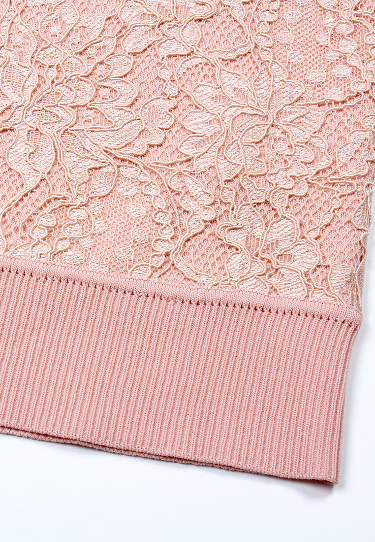 Blush Elegance Lace Top