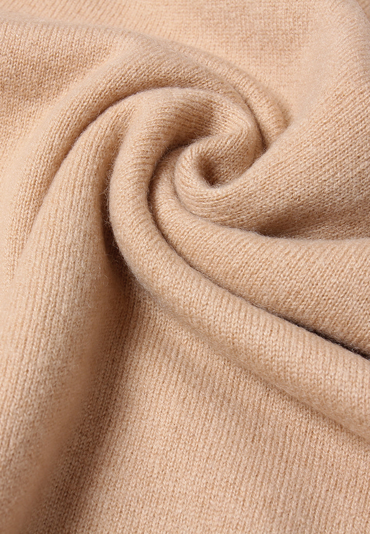 Emblem Embossed Knit Sweater