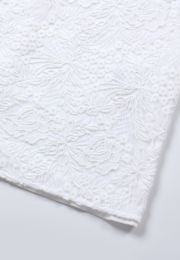 Ivory Lace Elegance Dress