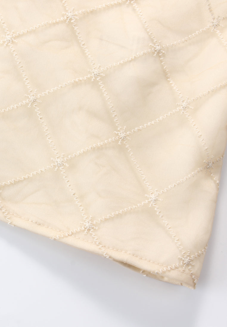 Ethereal Ruffle Diamond Blouse