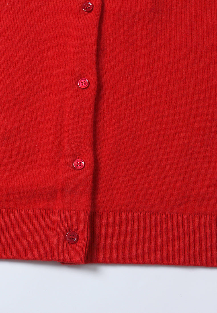 Broderie Fleurie Ribbed Knit Top