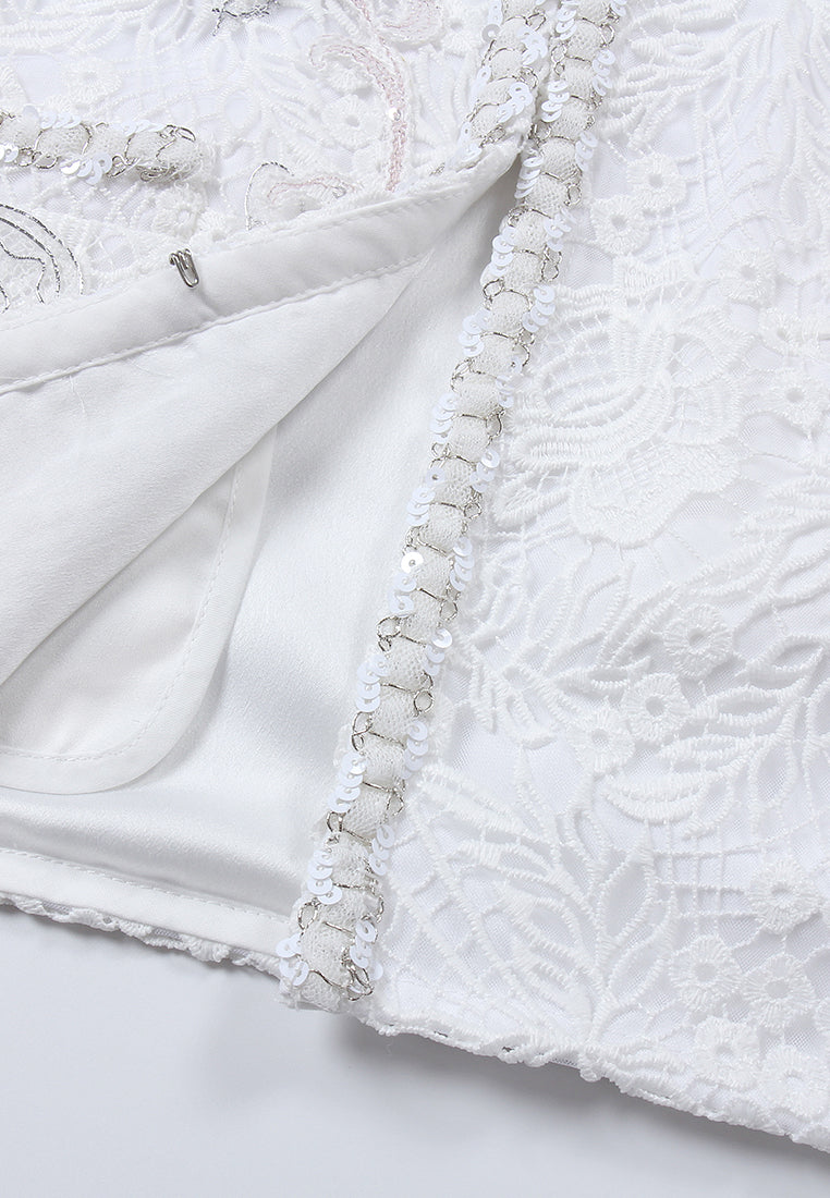 Pearl Bloom Embroidered Jacket