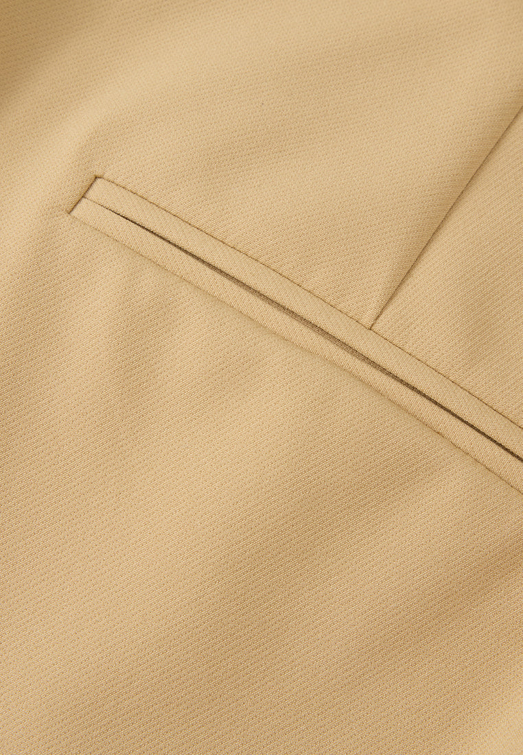 Chain-belt Slim-fit Chiffon Trousers