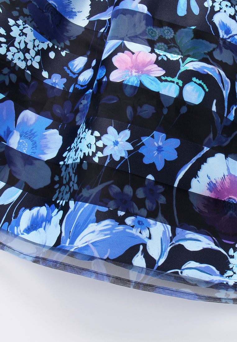 Azure Bloom Horizon Skirt