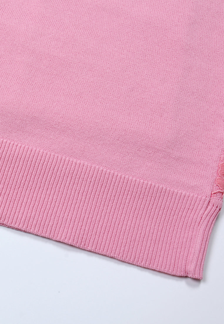 Blush Elegance Lace Cardigan