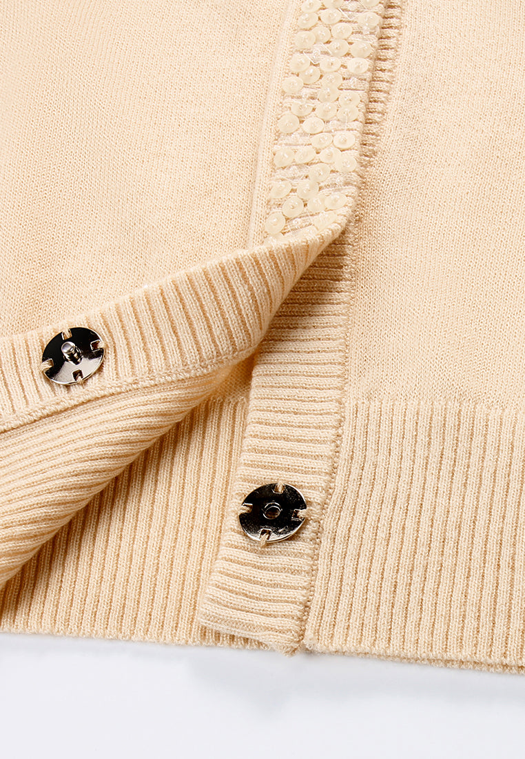 Champagne Jardin Orné Cardigan