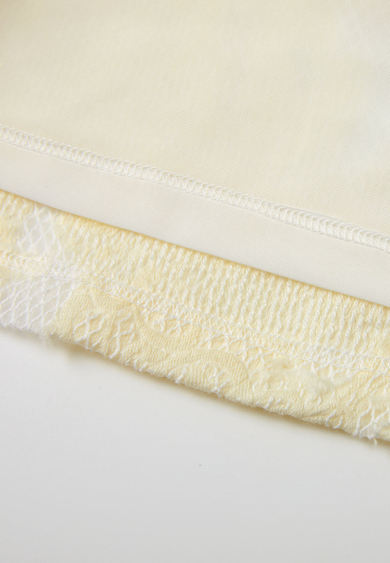 Lurex-detail Jacquard Ribbed T-shirt