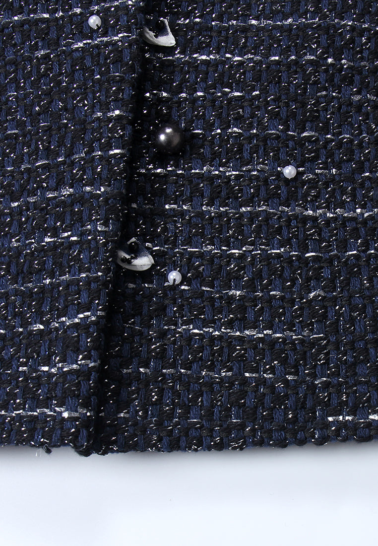 Snowdrop Cropped Tweed Jacket