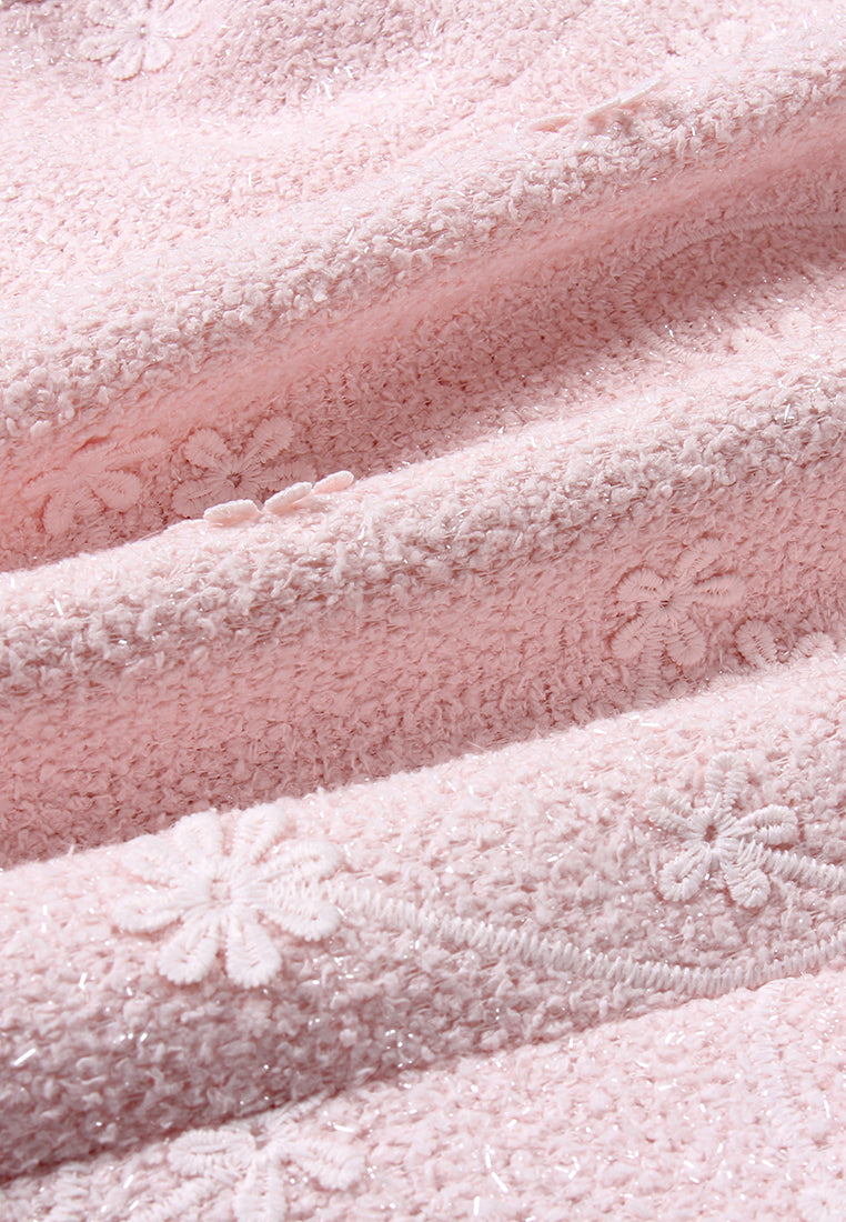 Blush Elegance Embroidered Jacket