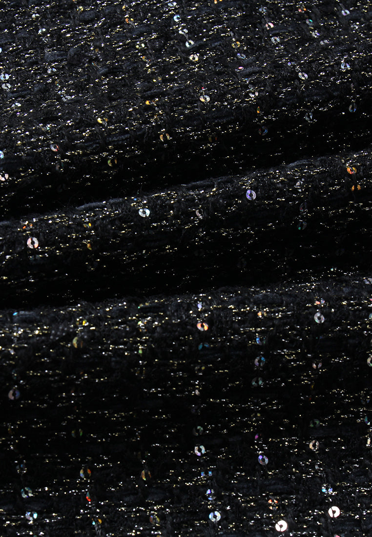 Noir Miroir Tweed Dress