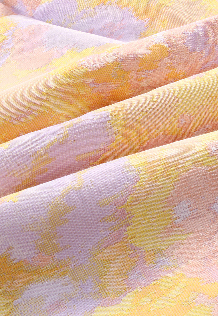 Watercolor Bloom Symphony Dress
