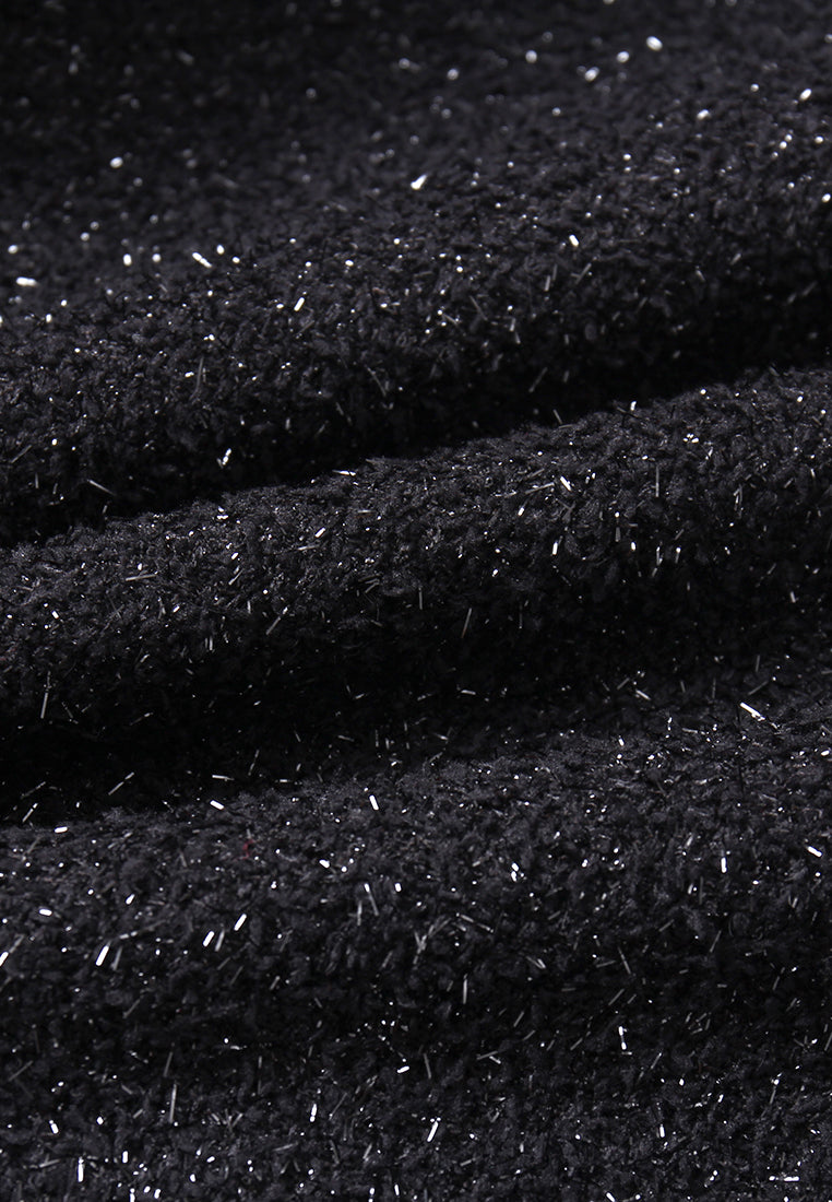 Velora Sparkle Embroidered Tweed Jacket