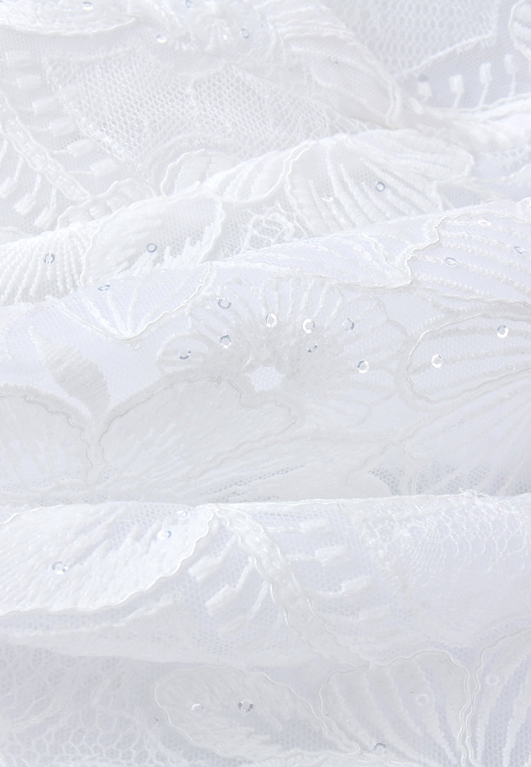 Ivory Dentelle Fleuris Jacket