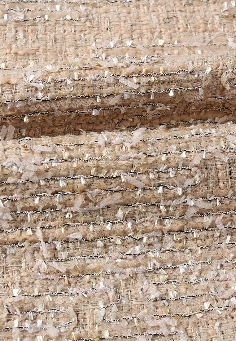 Champagne Bijou Tweed Dress