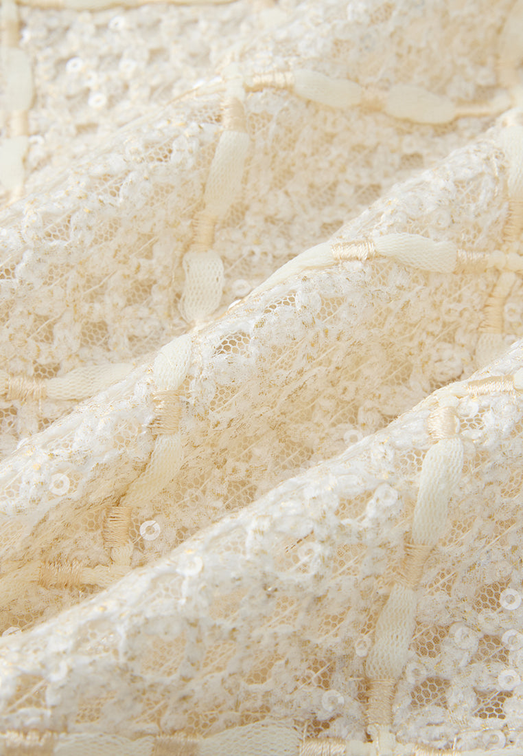 Diamond-pattern Pocketed Jacket