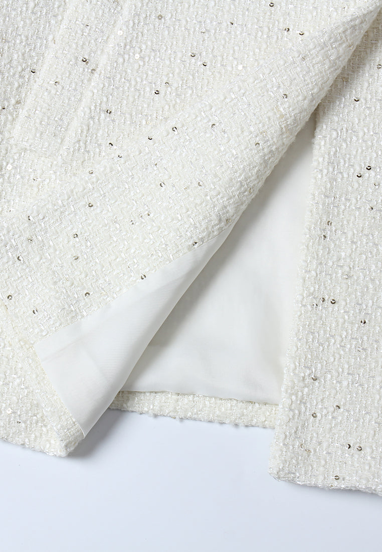 Argenté White Tweed Dress