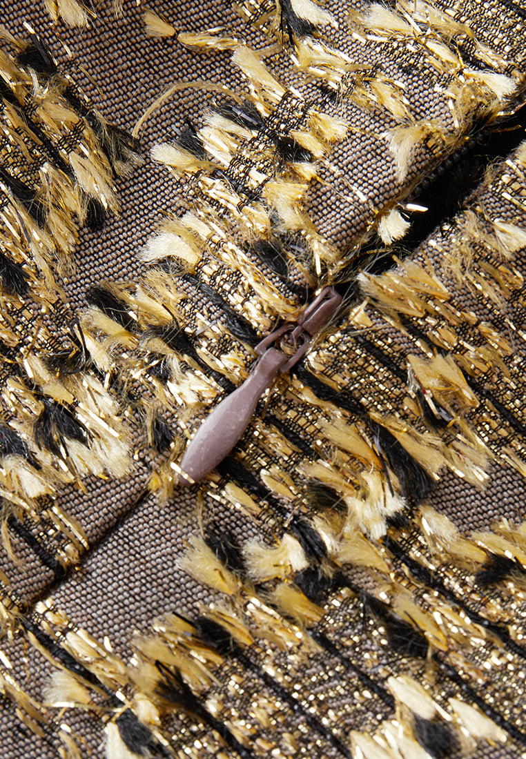 Prestige Jacquard Fishtail Dress